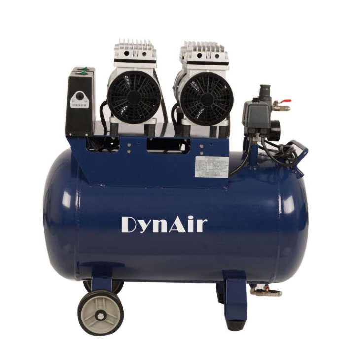 Dynamic DA7002 Dental Oil Free Oilless Air Compressor 50L Tank 1.5kW/2HP